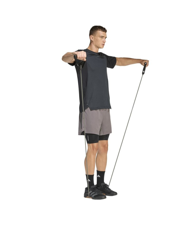 Calça Fitness adidas D4T Power Stripes Homem...