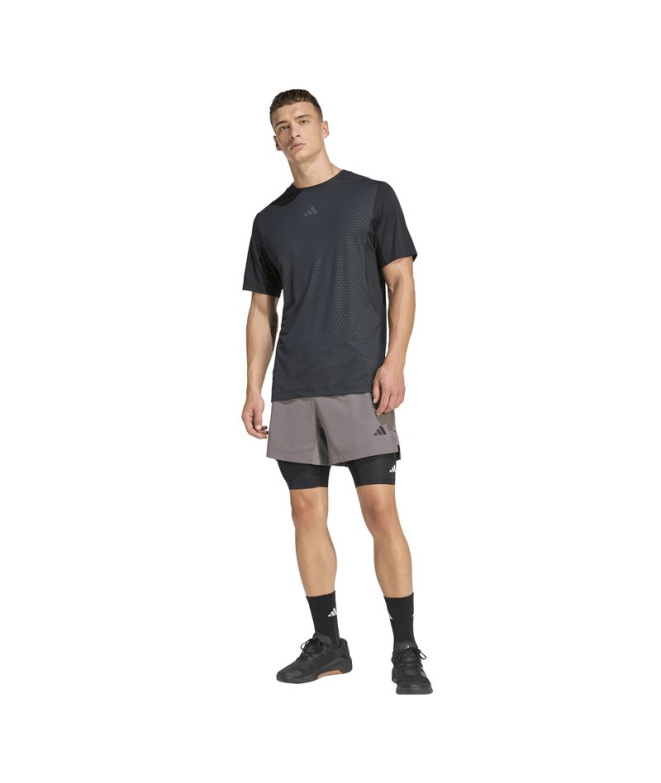 Calça Fitness adidas D4T Power Stripes Homem...