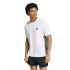 T-shirt Fitness adidas We Fr à 3 bandes Homme blanc/noir