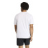 T-shirt Fitness adidas We Fr à 3 bandes Homme blanc/noir