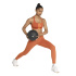 Sujetador Deportivo de Fitness adidas Optime Workout 3-Stripes Mujer Naranja/Naranja