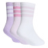Calcetines adidas 3 Bandas Kd Crw 3P Infantil Cirpol/Blanco/Lila