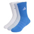 Meias Infantil adidas Kd Crw 3P Cicr/Branco/Azul