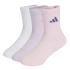 Meias Infantil adidas Kd Crw 3P rosa/branco/lilás