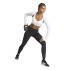 Camiseta Mulher adidas Pwr Ess Shrug para Fitness , branca