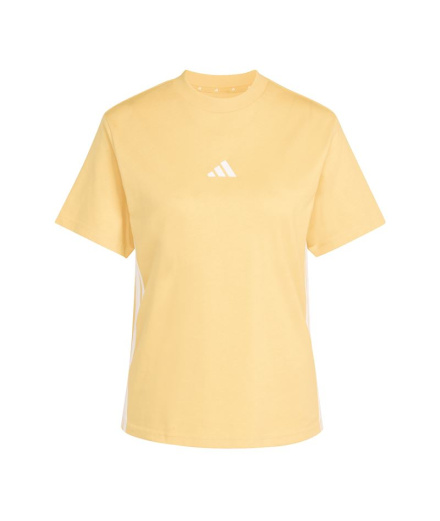 T-shirt Femme adidas 3 bandes Sj Mase/Blanc