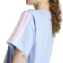 Camiseta Mulher adidas 3-Stripes SJ azul/rosa