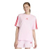 Camiseta Mulher adidas 3-Stripes SJ BF rosa/bordô