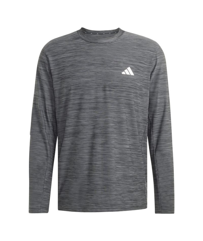 T-shirt Fitness adidas We Flex LS Homme noir