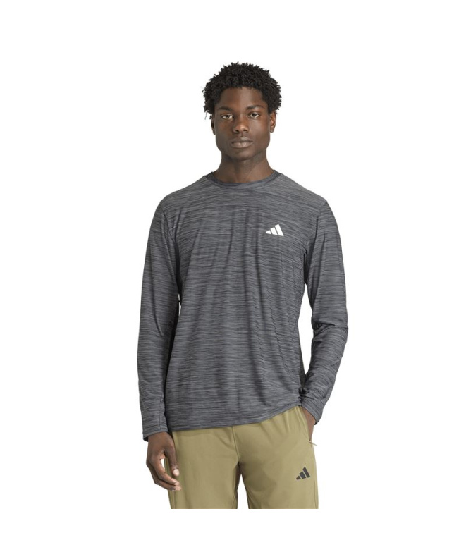 Camiseta Fitness Homem adidas We Flex Ls preta