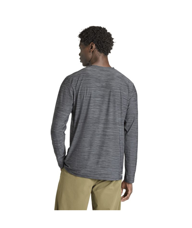 Camiseta Fitness Homem adidas We Flex Ls preta