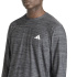 T-shirt Fitness adidas We Flex LS Homme noir