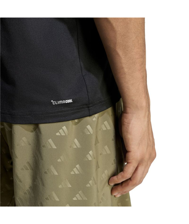 Camiseta adidas We Flex Homem Fitness Preta