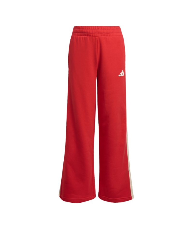 Calça adidas Jg Std Wl Menina cor bordô/branca