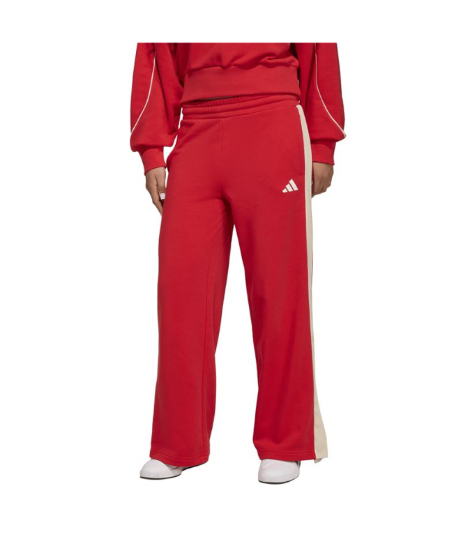 Pantalones adidas Jg Std Wl Niña Granate/Blanco