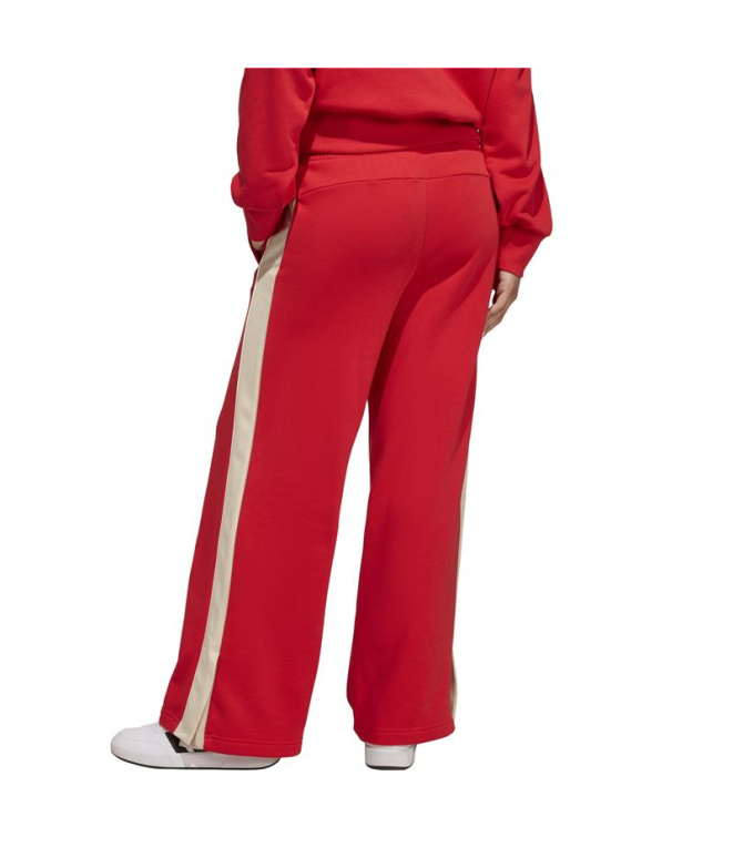 Pantalons adidas Jg Std Wl Fille bordeaux/blanc