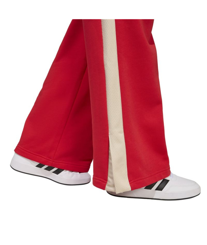 Pantalones adidas Jg Std Wl Niña Granate/Blanco