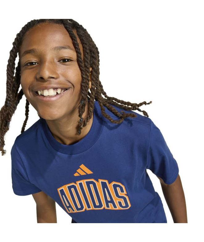 T-shirt Enfant adidas Std Gfx bleu foncé/Napu