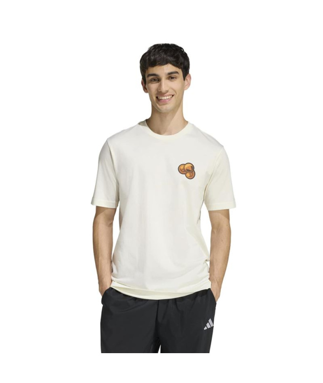 Camiseta branca Homem adidas Gum