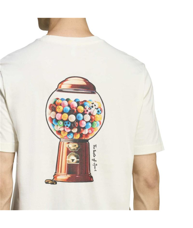 Camiseta branca Homem adidas Gum