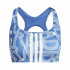 Sutiã esportivo Fitness Mulher adidas Bra, cor marrom/talco/preto