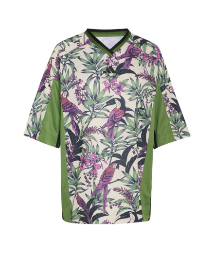 Camiseta de Fitness adidas Farm Prm Mujer Verde/Licr/Fucsem