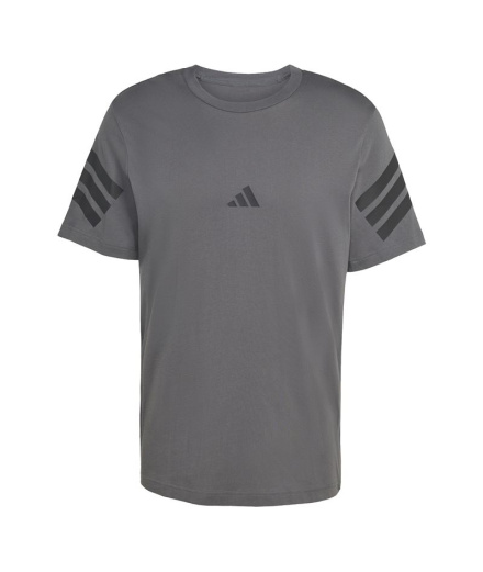 Camiseta Homem adidas Future Icons 3-Stripes cinza