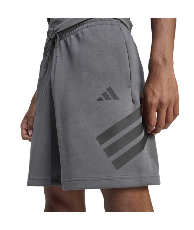 Calça cinzentas Homem adidas Fi 3 Stripes Sho