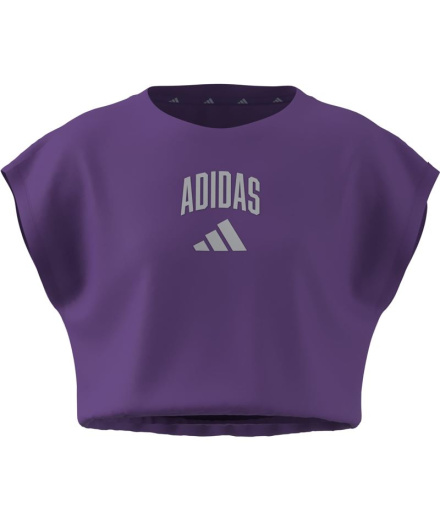 T-shirt adidas Jg Clgt Fille Puract/Cicr