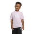 T-shirt Enfant adidas à grand logo rose/blanc
