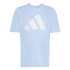 T-shirt Enfant adidas à grand logo bleu/blanc