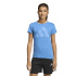 Camiseta adidas com logo grande Menina azul/branca