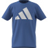 Camiseta adidas Big Logo 160 Infantil Azul/Blanco