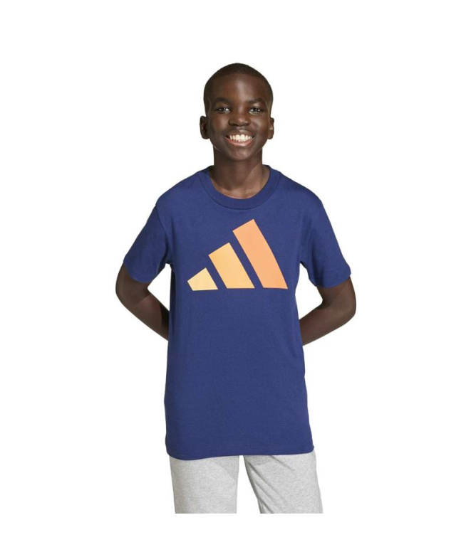 Camiseta adidas Big Logo 160 Infantil Azul...