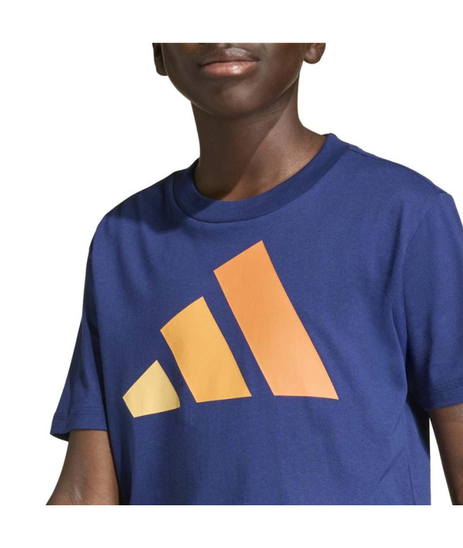 Camiseta Infantil adidas Big Logo 160 azul...