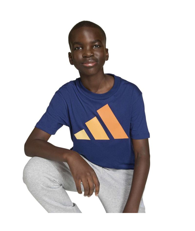Camiseta Infantil adidas Big Logo 160 azul...