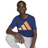 Camiseta Infantil adidas Big Logo 160 azul escuro/Mase/Mapu/Napu