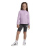 Conjunto Fitness adidas Set Infantil Roxo/Lavanda/Branco