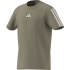 T-shirt Enfant adidas 3 bandes 160, coloris blanc cassé