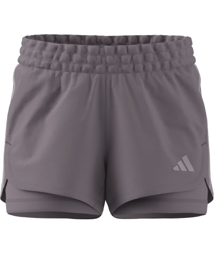 Pantalons Fitness adidas Pacer 2 en 1 Femme couleur foie