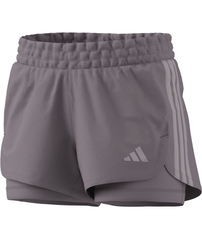 Calça Fitness Mulher adidas Pacer 2 em 1 cor...
