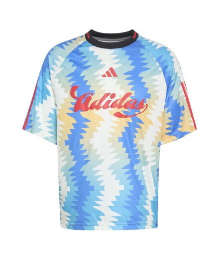 Camiseta Homem adidas Tiro Cg Aw branca/Mase/Azul/Multco