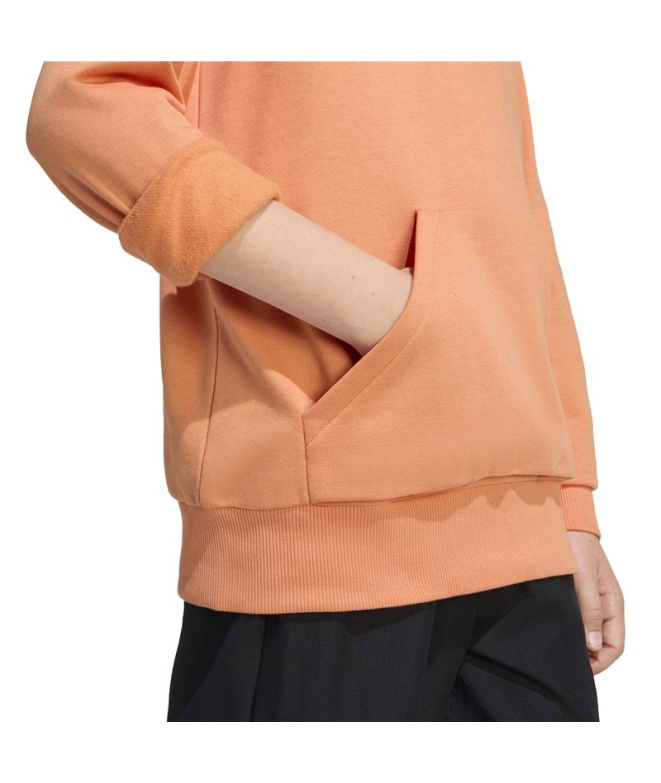 Sweat Enfant adidas Linear FL HD Naos/Blanc