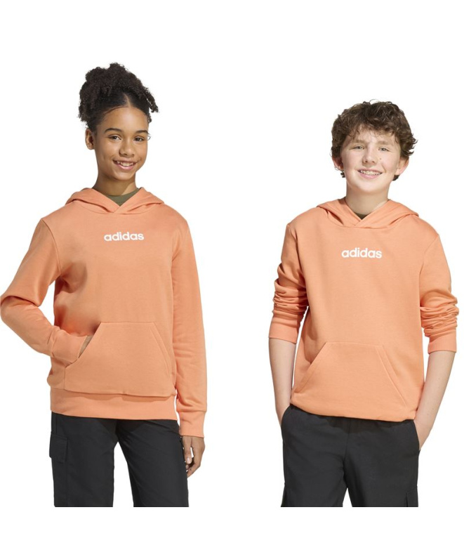 Sweat Enfant adidas Linear FL HD Naos/Blanc