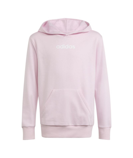 Sudadera adidas Linear Fl Hd Infantil Rosa/Blanco
