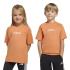 Camiseta Infantil adidas Lk Linear 160, cor branca.