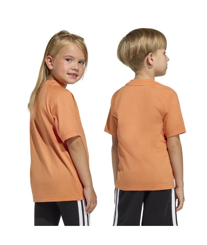Camiseta adidas Lk Linear 160 Infantil Naos/Blanco