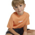 Camiseta Infantil adidas Lk Linear 160, cor branca.