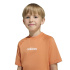 Camiseta Infantil adidas Lk Linear 160, cor branca.