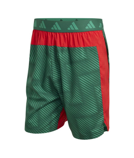 Pantalones de Fitness adidas Tech Short Q2 Hombre Verde/Rojo